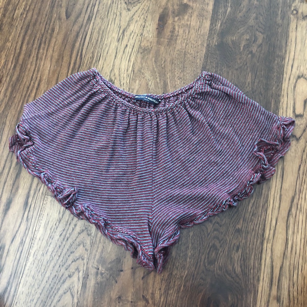 Brandy Melville striped video shorts